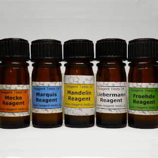Cocaine & MDMA test kit bottles